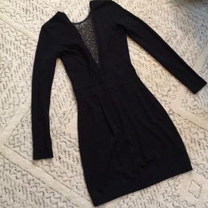 French connection little black long sleeve dress